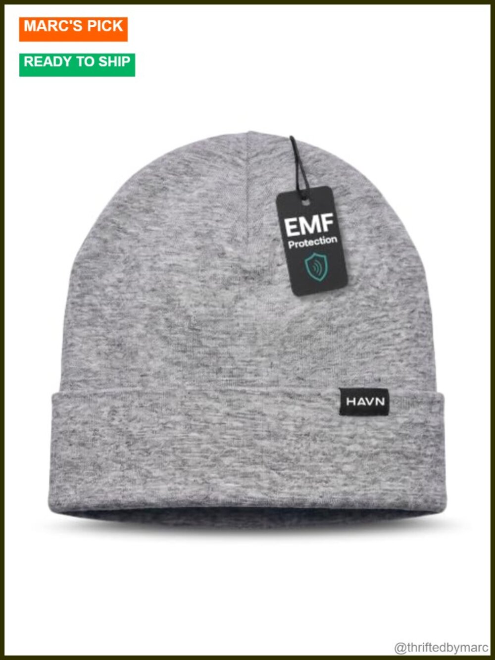 EMF Blocking Beanie Faraday Hat Silver Shielding Unisex Sleep Cap